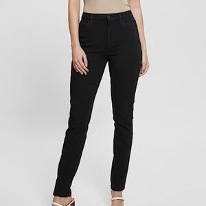 GUESS 1981 Skinny Jeans Black Size 28 Mid Rise Stretch EUC Classic Denim
